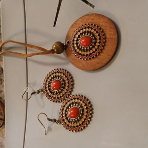 Necklace and matching earrings